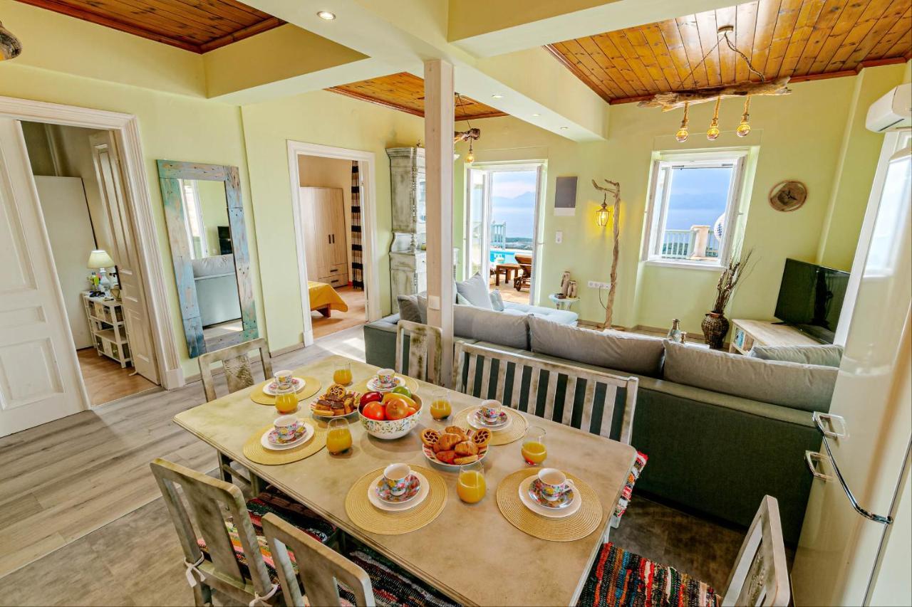 Villa Orizontas Corfu, Private Villa With Breathtaking Views Loutses Eksteriør bilde