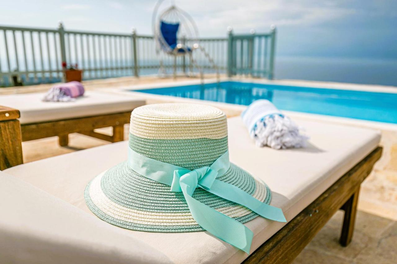 Villa Orizontas Corfu, Private Villa With Breathtaking Views Loutses Eksteriør bilde