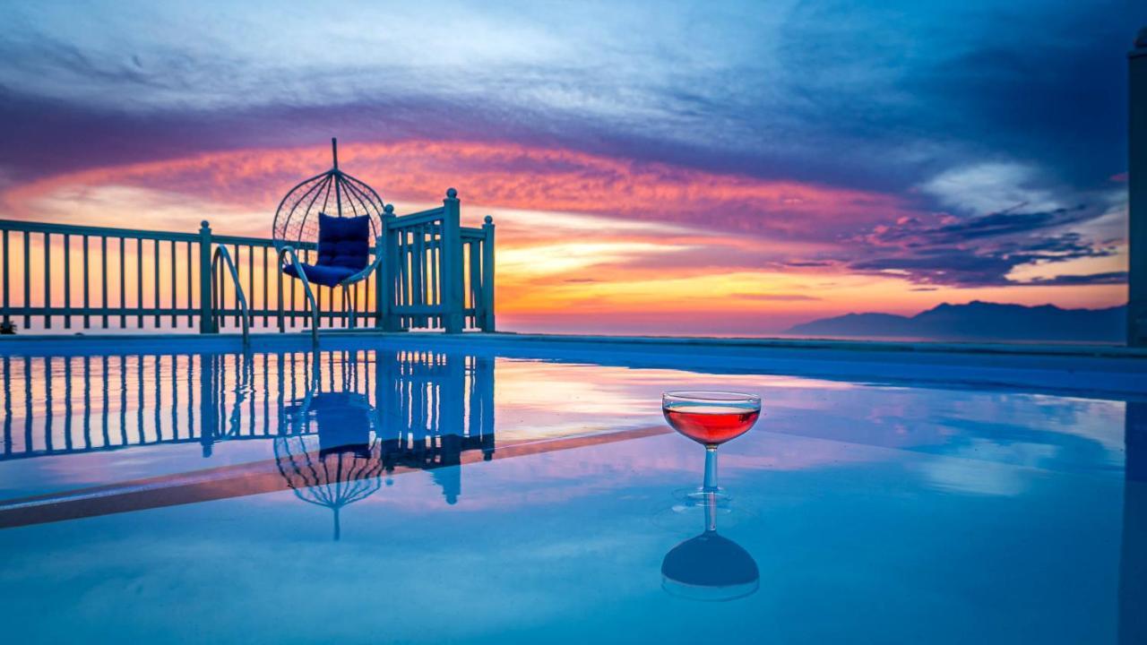 Villa Orizontas Corfu, Private Villa With Breathtaking Views Loutses Eksteriør bilde
